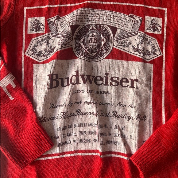 Junk Food Budweiser sweater - Picture 2 of 2